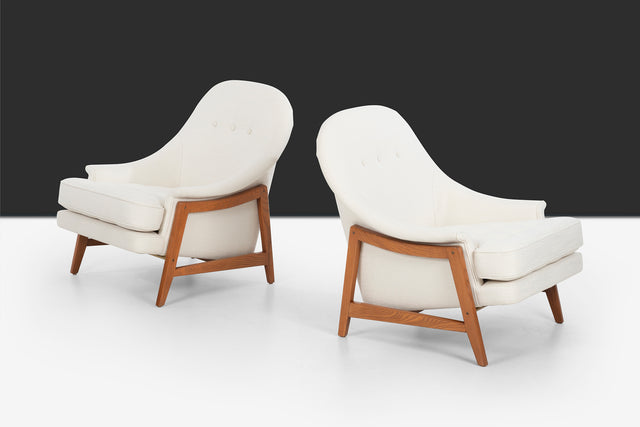 Set of Four Edward Wormley Janus Lounge Chairs