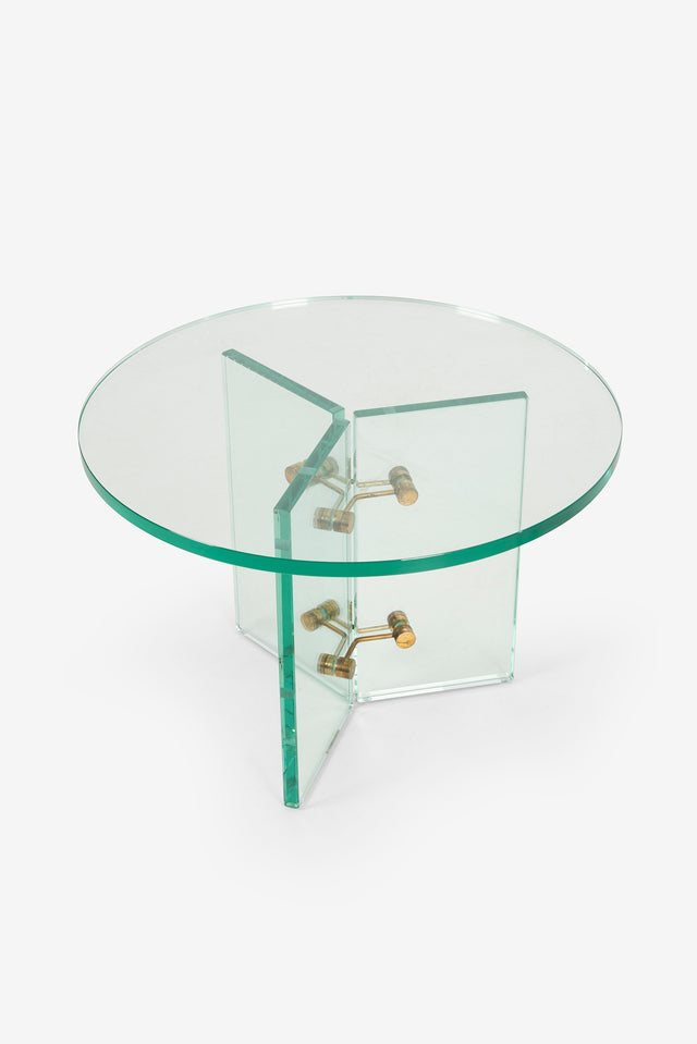 Pair of Side Tables in The Style of Fontana Arte