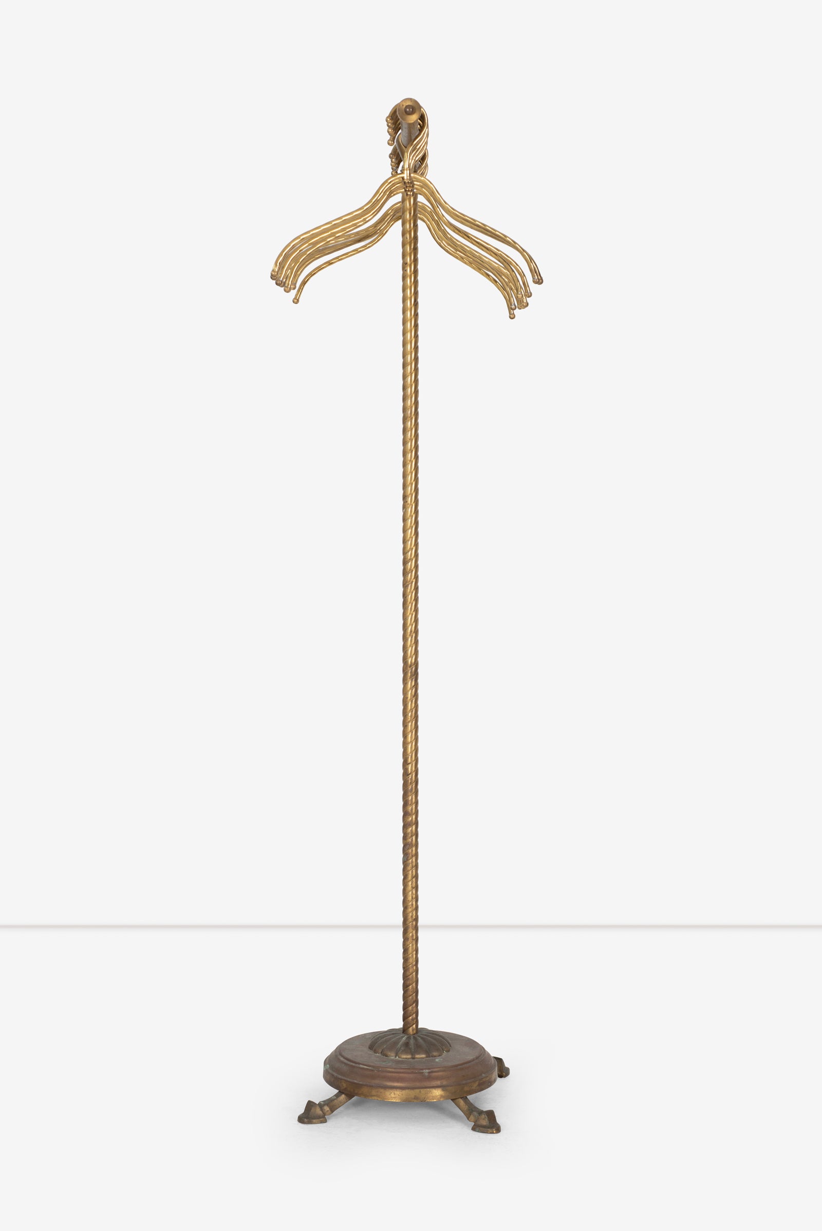 Brass coat online stand