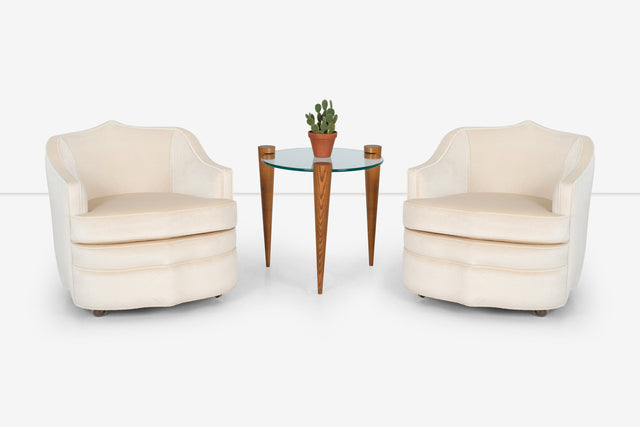 Pair of Mid-Century Moroccan Lounge Chairs