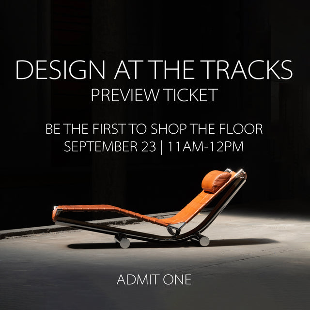 DESIGN AT THE TRACKS PREVIEW TICKET