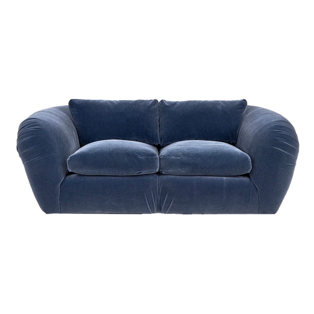 Jay Spectre Navy Blue Mohair Sofa